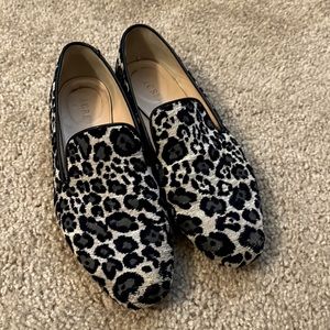 J. Crew Cloth Animal Print Loafer